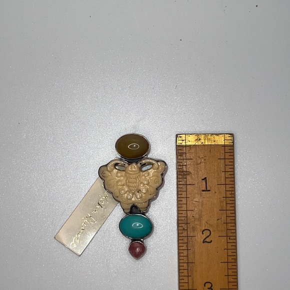 NWT Amy Kahn Russell butterfly brooch/pendant! 925 Sterling!